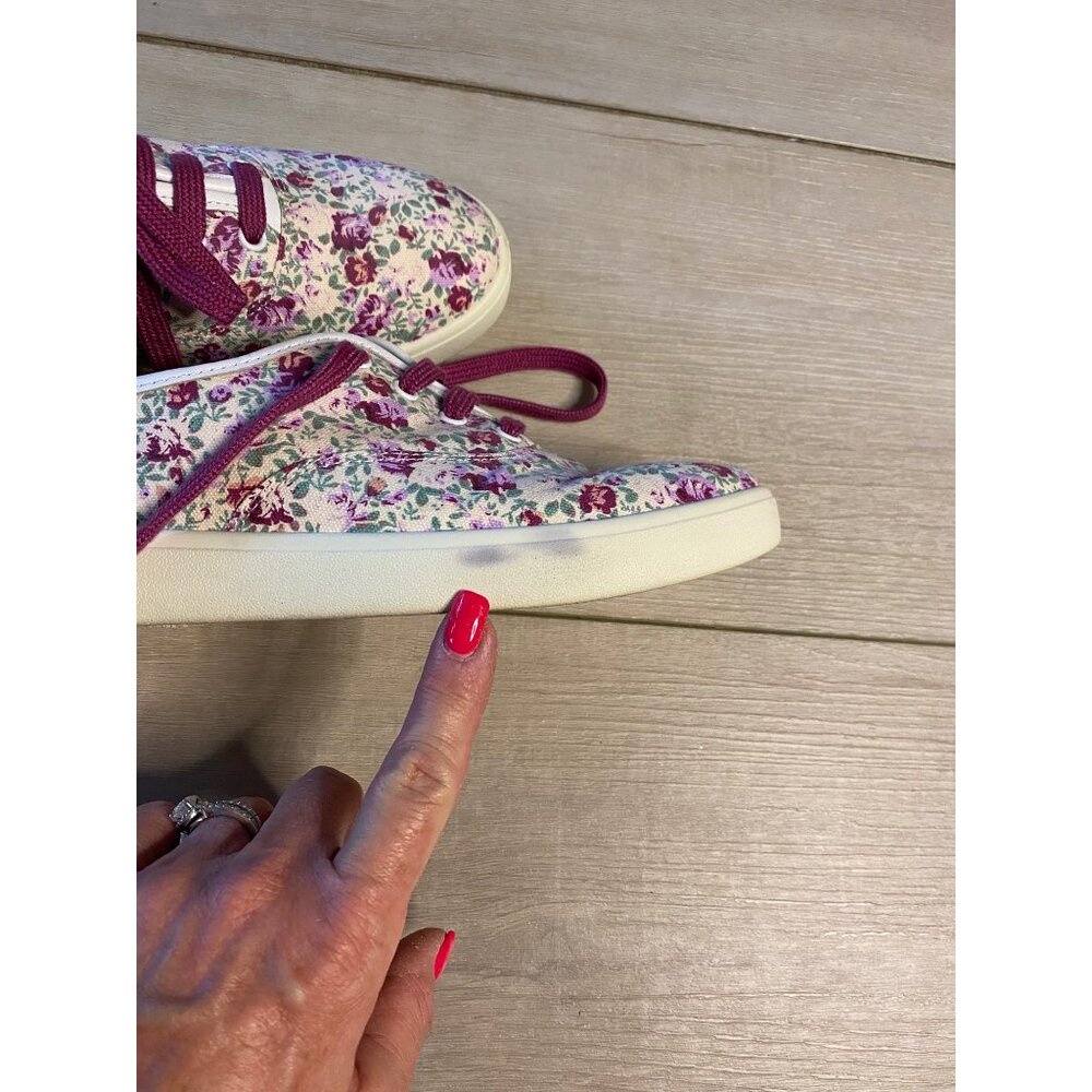 Hotter UK Mabel Floral Sneakers Tennis Shoes Size 8.5 - Picture 9 of 10